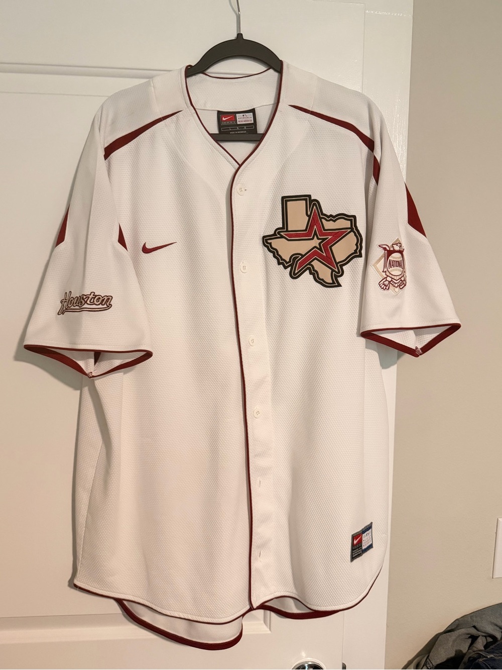 Vintage Houston Astros Jersey Alternate Texas Mens Large Nike Baseball 2008